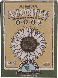 Azomite soil amendment