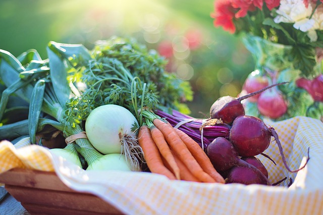 Vegetables in a basket